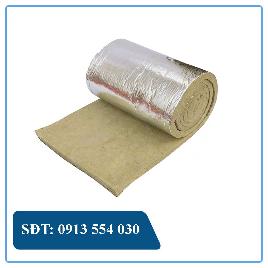 Bông khoáng dạng cuộn có mặt bạc