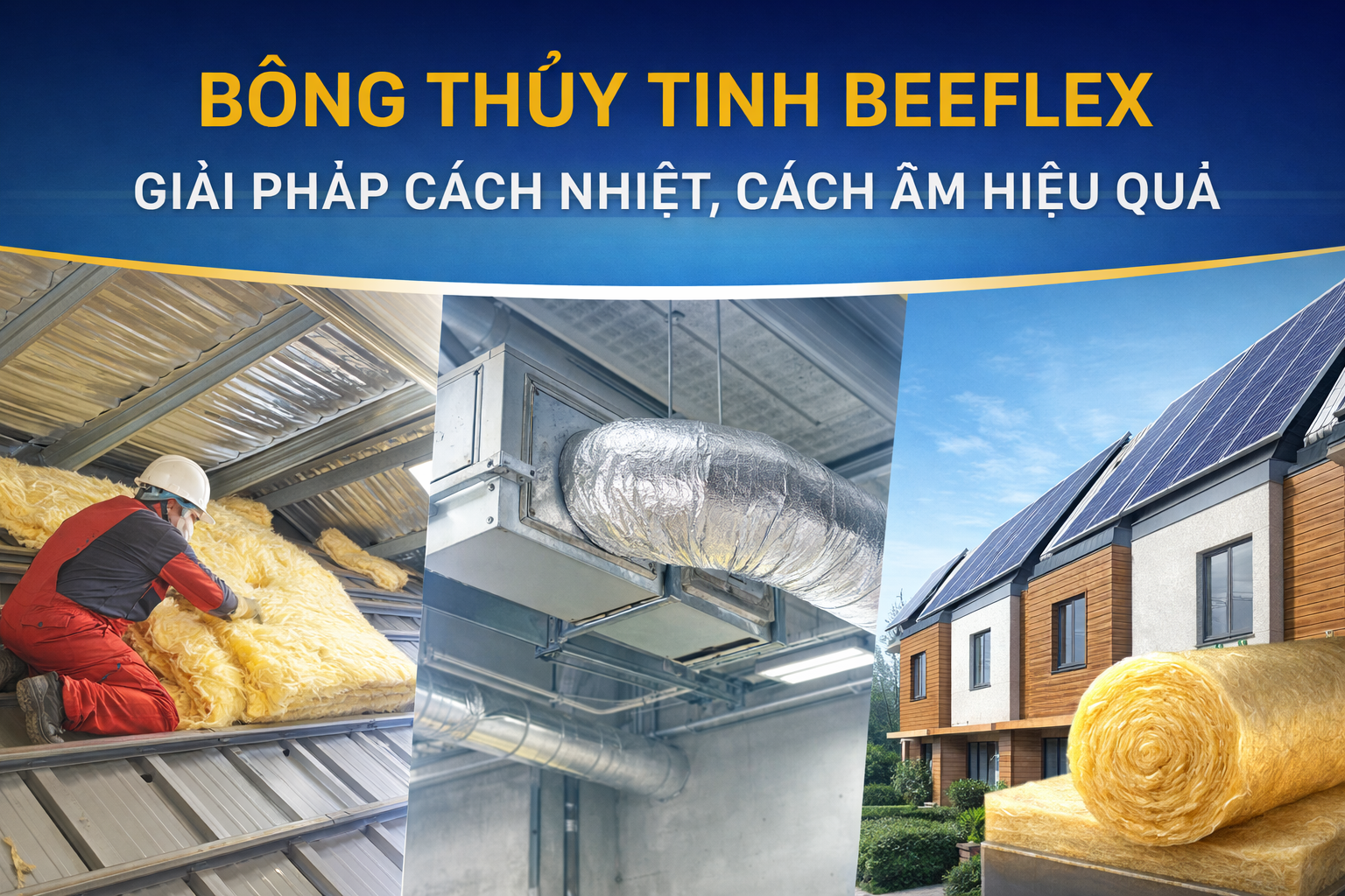 Ưu điểm vượt trội của bông thủy tinh cách nhiệt BEEFLEX